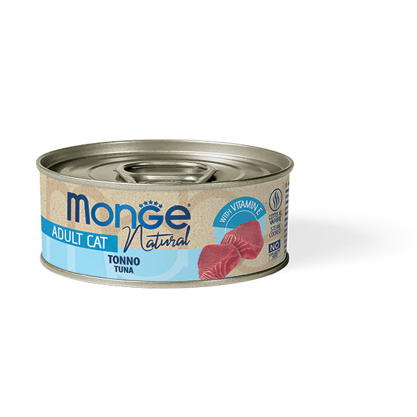 Monge Natural Tonno 80g - Cibo Umido per Gatti Monge Natural Tonno 80g - Cibo Umido per Gatti